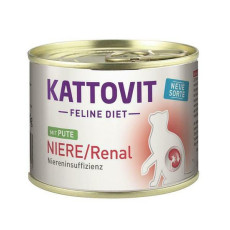 Kattovit - 德國康特維 Pute 腎臟保健 貓罐頭-火雞肉 185g [K78042] - 綠標