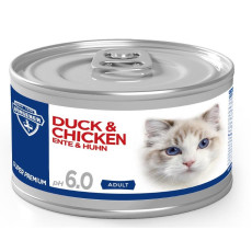 Bungener 無穀物主食罐 Duck & Chicken 鴨肉+雞肉口味貓罐頭 200g [28207]