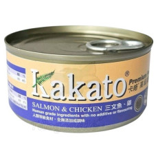 Kakato 720 三文魚+雞肉罐頭 (貓犬適用) 70g