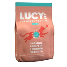 美國Lucy 腸道專利 Salmon, Pumpkin and Quinoa 三文魚&南瓜&藜麥全貓糧 10lbs [LCS10]