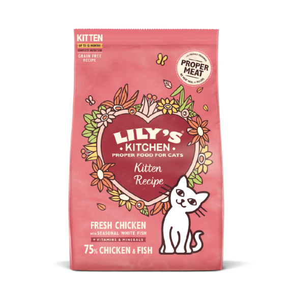 Lily's Kitchen [CDMM83] 無穀物鮮雞 幼貓專用餐 貓乾糧 800g