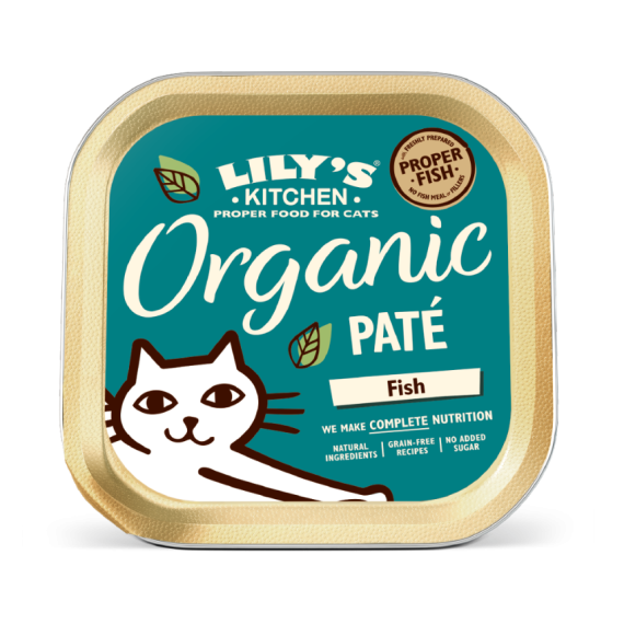 Lily's Kitchen [COF02] 有機魚肉常餐 貓主食罐85g (靛藍底藍)