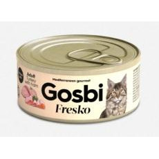 GOSBI Fresko [GFTH70] 無穀物成貓罐頭 - 火雞+火腿 (70g)