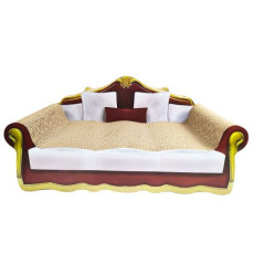 豪華貓抓板沙發形狀互動爪瓦楞紙板貓床帶墊子 [RED_CAT005]