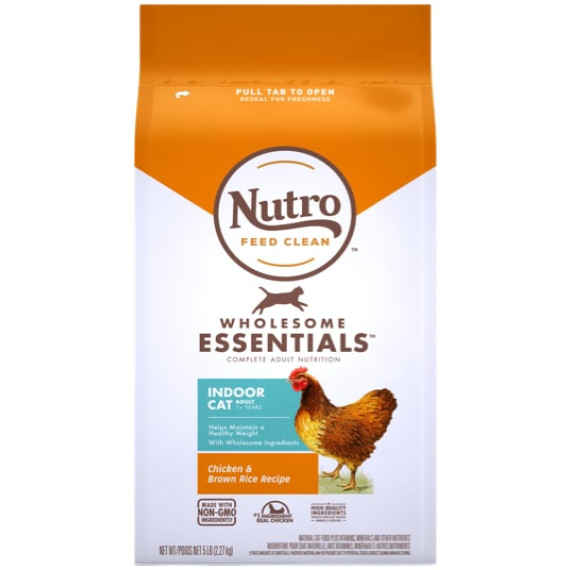 Nutro 全護營養系列 379951 室內成貓配方(農場鮮雞+糙米) 3lb