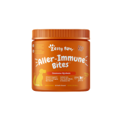 Zesty Paws [003265] Aller-Immune Bites 抗敏免疫咀嚼軟粒 - 花生醬味 (犬用) | 橙標啡字