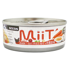 Seeds [mt03s] MiiT有雞愛犬機能湯罐 - 鮮嫩雞丁胡蘿蔔湯佐蕃茄四季豆起司 80g  (MT03)
