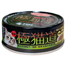 Joy Food 喜樂寵宴 極貓道-老貓吞拿魚+南瓜主食罐 80g (青罐)  [LOB41502]