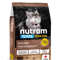 Nutram [NT-T22-2K] - (T22) 無穀物火雞&雞配方 全貓糧 2kg | 中包