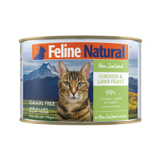 F9 Feline Natural [K9-C-CL170] 貓罐頭170G - 雞肉及羊肉 | 大罐 草綠