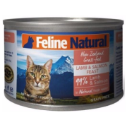 F9 Feline Natural [K9-C-LS170] 貓罐頭170G - 羊肉及三文魚 | 大罐 粉紅