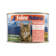 F9 Feline Natural [K9-C-LS170] 貓罐頭170G - 羊肉及三文魚 | 大罐 粉紅