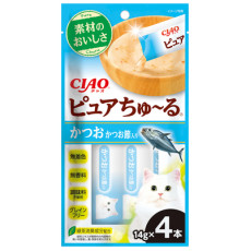 Ciao [TSC-213] Pure 鰹魚+木魚醬 (無添加) 14g (4本) | 新包裝