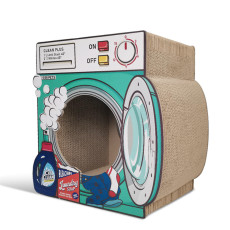 瓦通紙貓抓板 [IC1102-G] - 洗衣機抓板屋 - 綠色 (42 x 22.5 x 高44)	