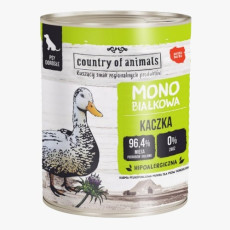Country of Animals Dog Wet Food Monoprotein DUCK 單⼀蛋⽩鸭⾁ 狗罐頭 200g