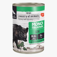 Country of Animals Dog Wet Food Monoprotein WILD BOAR 單⼀蛋⽩野猪 狗罐頭 200g