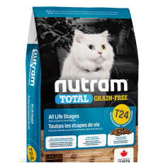 Nutram [NT-T24-1K] - (T24) 無穀物三文魚+鱒魚配方 全貓糧 1.13kg (new)