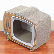 瓦通紙貓抓板 - 舊式電視機