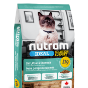 Nutram [NT-I19-1K] - (I19) 雞肉三文配方 敏感腸胃、皮膚貓糧 1.13kg (new)