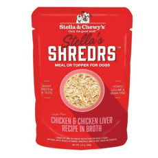 Stella & Chewy's - 肉絲滋味包系列 - 放養雞+雞肝配方 成犬濕糧 2.8oz [SSCCLB]