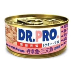 Dr. Pro 關節元氣貓罐頭 吞拿魚+三文魚 80g x 24罐 原箱同款優惠 [DP51074]