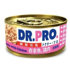 Dr. Pro 關節元氣貓罐頭 吞拿魚+雞肉 80g x 24罐 原箱同款優惠 [DP51081]