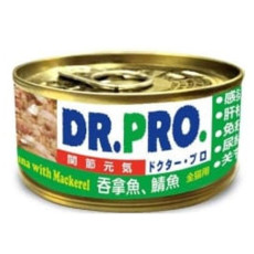 Dr. Pro 關節元氣貓罐頭 吞拿魚配鯖魚 80g x 24罐原箱同款優惠 [DP51098]
