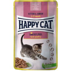 Happy Cat Kitten & Junior countrypoultry 初生及幼貓: 雞濕包 85g [70616]