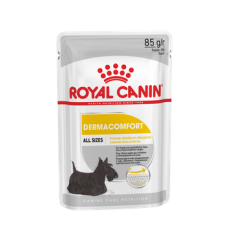 Royal Canin 加護系列 - 成犬皮膚舒緩加護主食濕糧（肉塊）*Dermacomfort Adult Dog (Loaf)* 85g (黃) [3163700]
