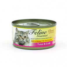 斷貨-Feline Gourmet FG70-3 化毛球 吞拿魚+蟹柳 80g