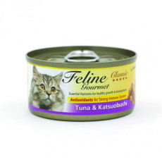 斷貨-Feline Gourmet FG70-4 化毛球 吞拿魚+柴魚 80g
