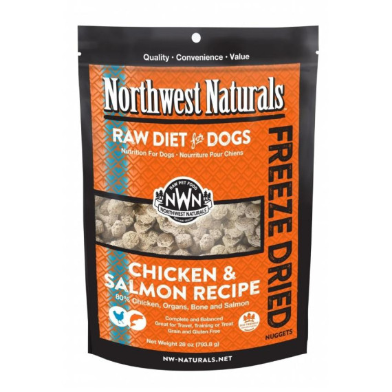 Northwest Naturals™ NWFD25SAL 無穀物脫水狗糧 – 雞肉+三文魚 25oz/708.7g