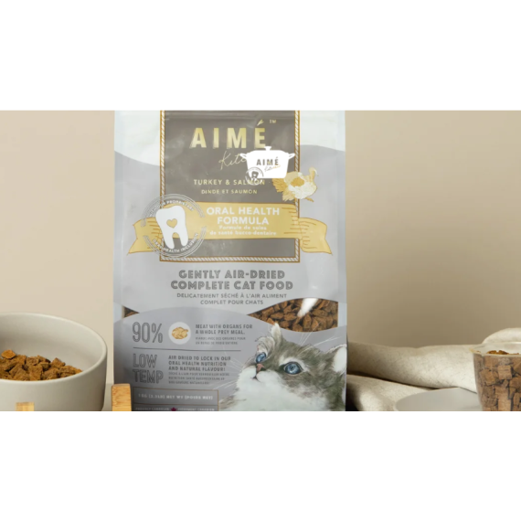 Aime Kitchen [AKACC1S] 風乾鮮肉貓糧 – 火雞三文魚風乾鮮肉 *口腔強健配方* 100g