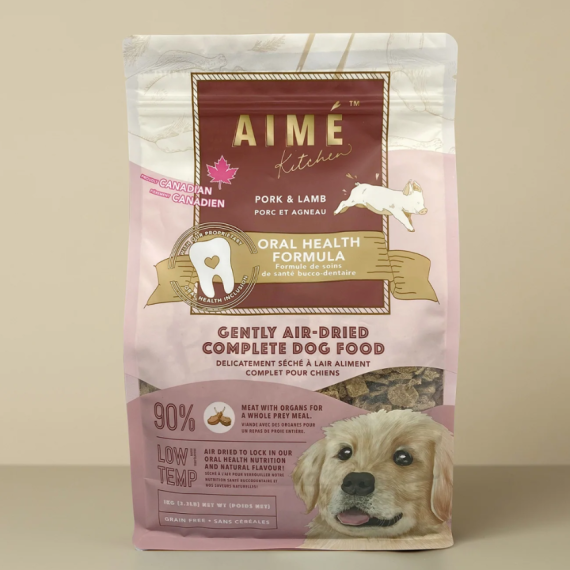 Aime Kitchen [AKAPD1S] 風乾鮮肉主食糧系列  豚肉伴羊狗糧 *口腔強健配方* 100g