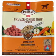 Primal FREEZE-DRIED RAW PRONTO 凍乾肉粒犬糧系列 - 牛肉配方 16oz/453g [CBPRFD16]