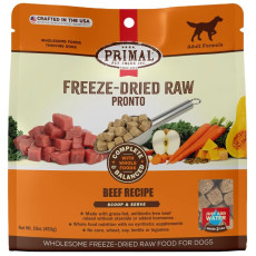 Primal FREEZE-DRIED RAW PRONTO 凍乾肉粒犬糧系列 - 牛肉配方 16oz [CBPRFD16]