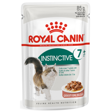 **清貨特價 (最佳食用日期:2024/05/06) ** Royal Canin 健康營養系列 - 成貓7+理想體態營養主食濕糧（肉汁） *Instinctive 7+ Cat (Gravy)* 85g [2371900]