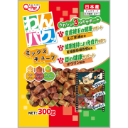九州pet food WanPaku [KQ784] - 三味方塊小粒 (雞+芝士 / 牛+牛奶 / 椰菜+紅蘿蔔・南瓜) 300g