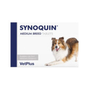 VetPlus Synoquin® EFA 10至25公斤中型犬隻關節補充肉味粒裝 (120粒)