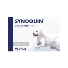 VetPlus Synoquin® EFA 25公斤以上大型犬隻關節補充肉味粒裝 (120粒)