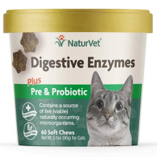 NaturVet 貓消化酵素加益生菌 60 粒 