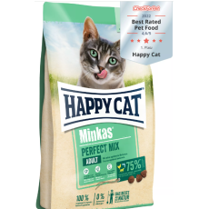 **清貨特價 (最佳食用日期:2024/06/19) **  Happy Cat Minkas Perfect Mix 全貓混合蛋白配方貓糧 500g (綠色)