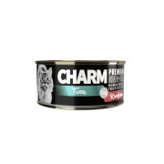 Charm  C-01 野性魅力 特級無穀 濃湯吞拿魚伴蟹柳貓罐 80g
