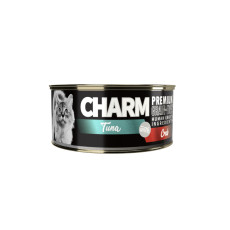 Charm  C-04 野性魅力 特級無穀 濃湯吞拿魚伴蟹肉貓罐 80g