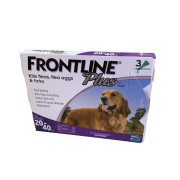 原裝行貨 - Frontline PLUS FOR DOGS 20-40kg 犬犬用殺蚤防牛蜱滴劑 *加強版* (2.68ml x 3支裝)