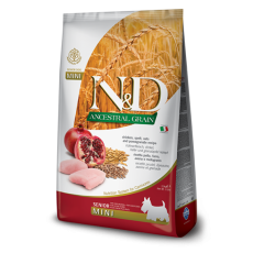 Farmina N&D Ancestral Formula Grain Senior Mini 低穀物低敏老犬配方 石榴&雞肉 2.5kg (細粒)