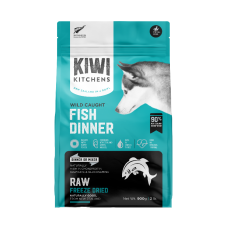 **清貨特價 (最佳食用日期:2024/08/17) **  Kiwi Kitchens - 凍乾全犬糧 – 深海鮮魚  425g (藍)