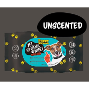 Puppy Crush - Pet Hygienic Wipes -  Unscented 寵物濕巾 - 無味 30張 [PCY111] (黑袋)