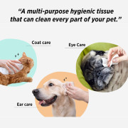 Puppy Crush - Pet Hygienic Wipes -  Unscented 寵物濕巾 - 無味 30張 [PCY111] (黑袋)