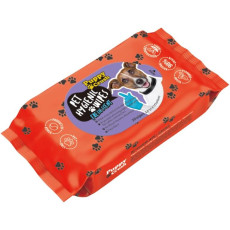 Puppy Crush Pet Hygienic Wipes -  Fresh Scent 寵物濕巾 - 清香味 30張 [PCY112] (紅)